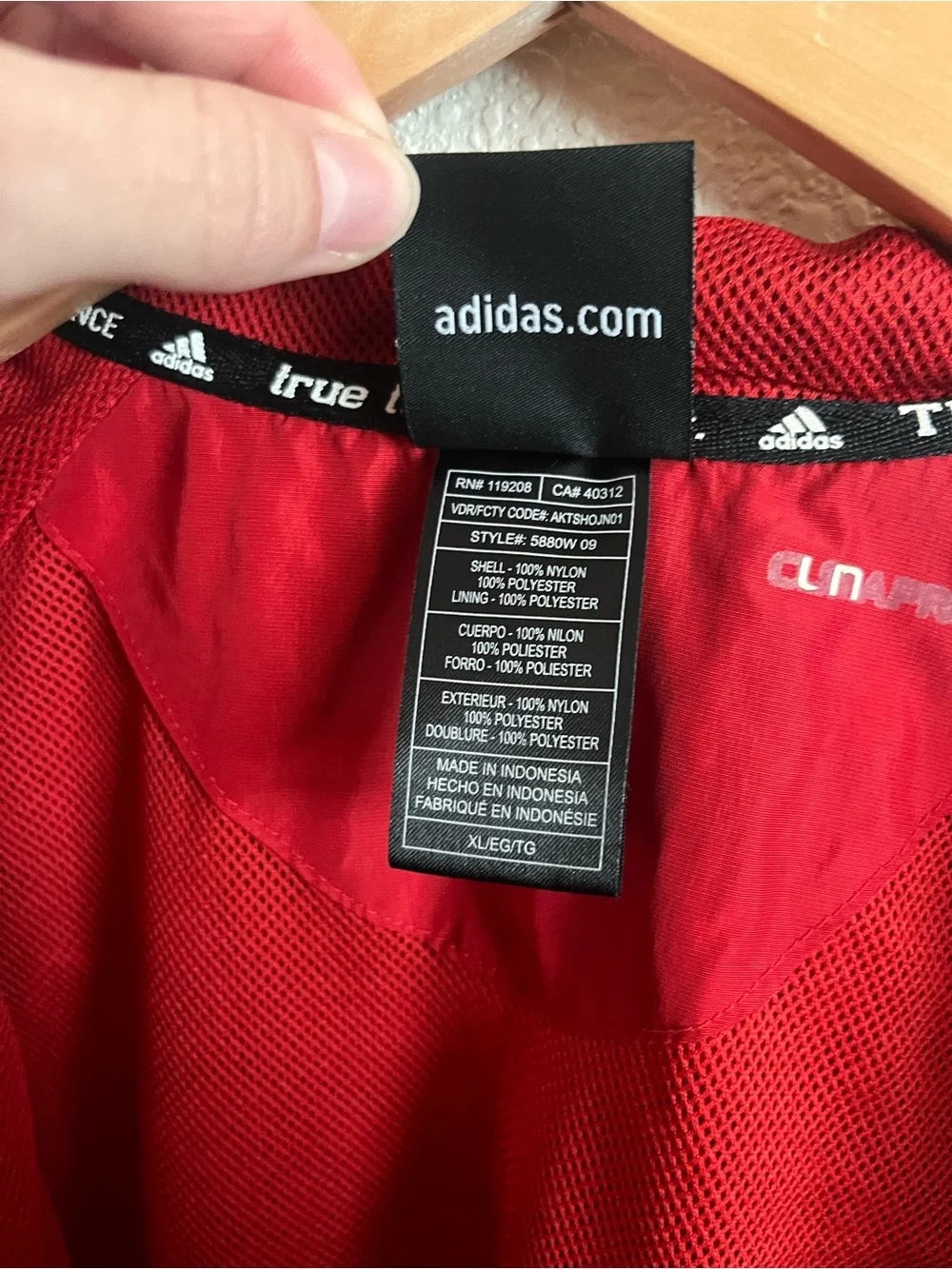 Adidas Nebraska Cornhusker Women’s Windbreaker - Picture 7 of 11